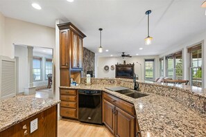 Fridge, microwave, dishwasher, coffee/tea maker - Spacious Lakefront Home w/ Fire Pit & Dock (Sevierville)