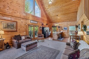 TV, fireplace - Mountain Cabin w/ Hot Tub & Fireplace (Sevierville)