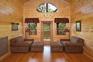 TV, fireplace, video games - Mountain Mansion w/ Views, Hot Tub & Games (Gatlinburg)