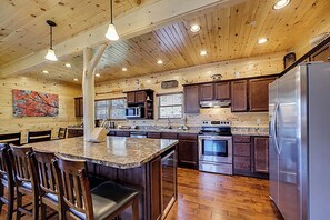 Fridge, microwave, oven, stovetop - Smoky Mountain Escape w/ Views & Hot Tub (Gatlinburg)