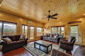 TV, fireplace, video games - Smoky Mountain Escape w/ Views & Hot Tub (Gatlinburg)