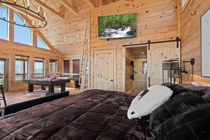 Iron/ironing board, free WiFi, bed sheets - Modern Luxe Cabin w/ Views, Games & Hot Tub (Sevierville)