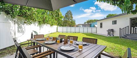 Opções para refeição ao ar livre