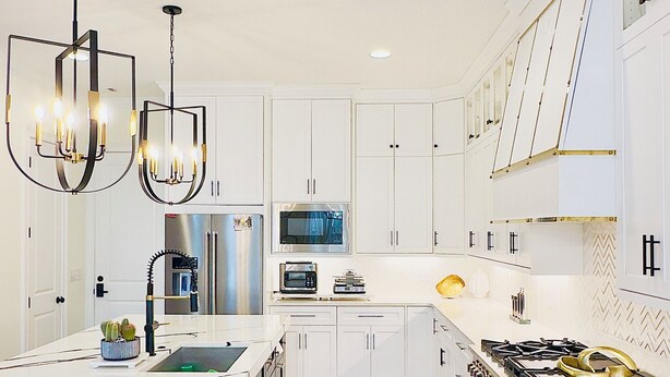 Private kitchen - Masters Elegance: New Custom Modern Luxury Near Augusta National Golf Course (Evans)