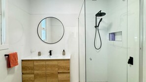 Shower, hair dryer