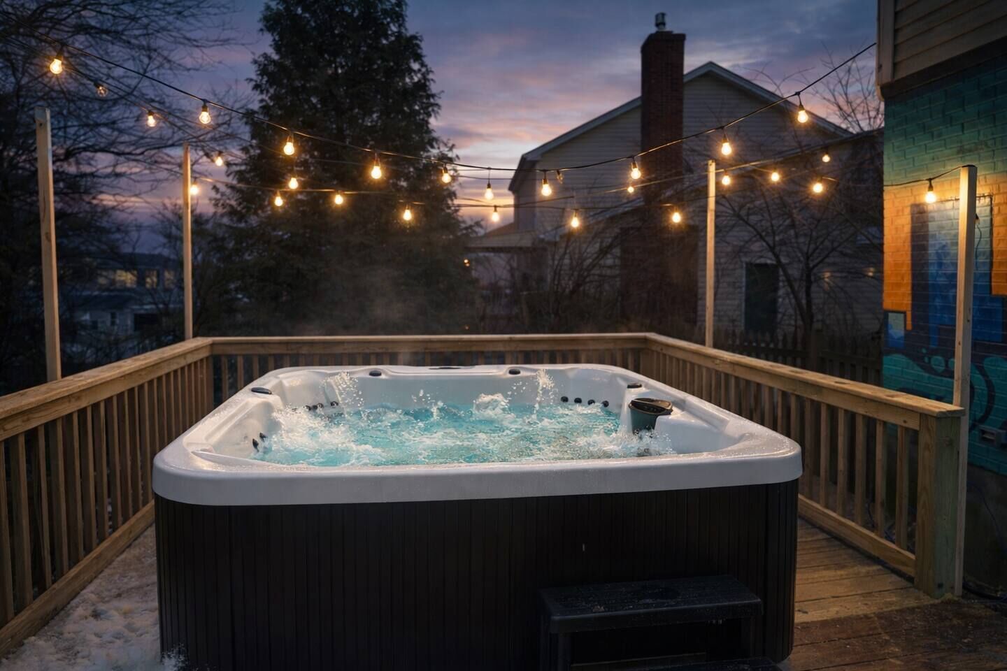 Baignoire à remous extérieure