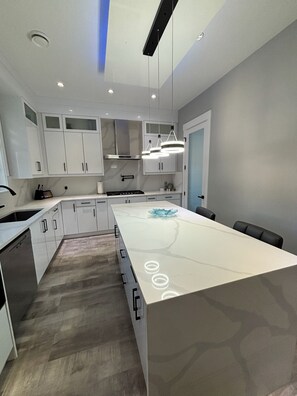 Microwave, oven, stovetop, dishwasher - FIFA Ready-Executive 4BR home-Spa Pool-2 Masters-Fitness Room-Skytrain 5min walk (New Westminster)