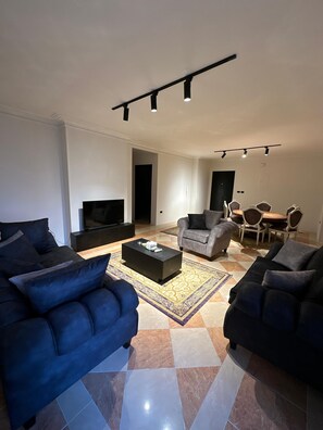 Living area - 1BR + Workspace - In The Heart of CAI/Nasr-city (Cairo Governorate)