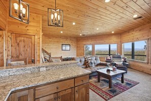 TV, fireplace, offices - Majestic Mountaintop Escape (Blue Ridge)