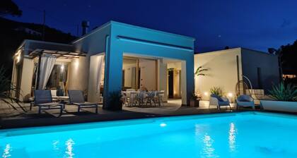 Elegant, modern, with a large private swimming pool