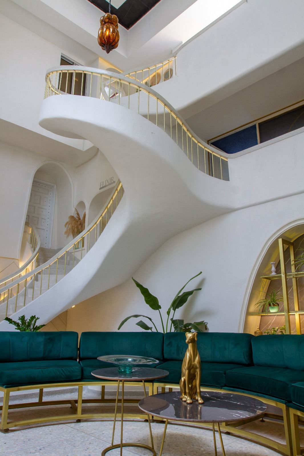 Siddeområde i lobbyen
