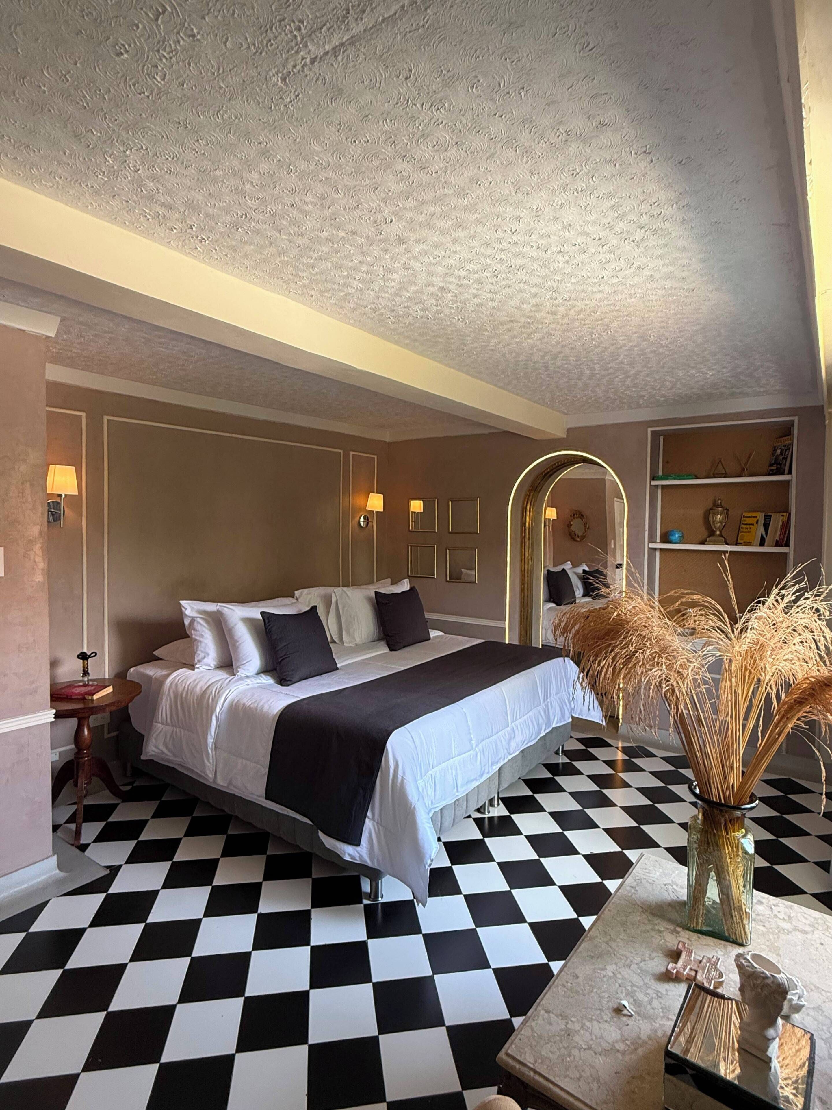 Kamar Double Mewah, balkon, pemandangan kota | Kedap suara dan Wi-Fi gratis