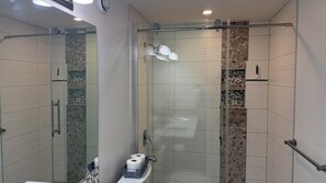 Shower, hair dryer, bidet, towels - Modern 1BR Private Suite Near Airport and Amazing Shopping!Free Netflix, Parking (Calgary)