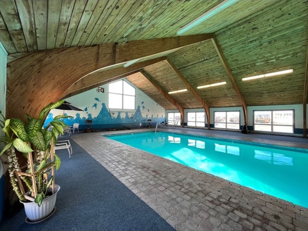 Indoor pool, a heated pool