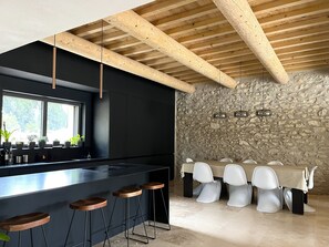 Dining - Mas provençal, renovated by an architect, heated swimming pool. St Rémy de Provence (St Remy de provence)