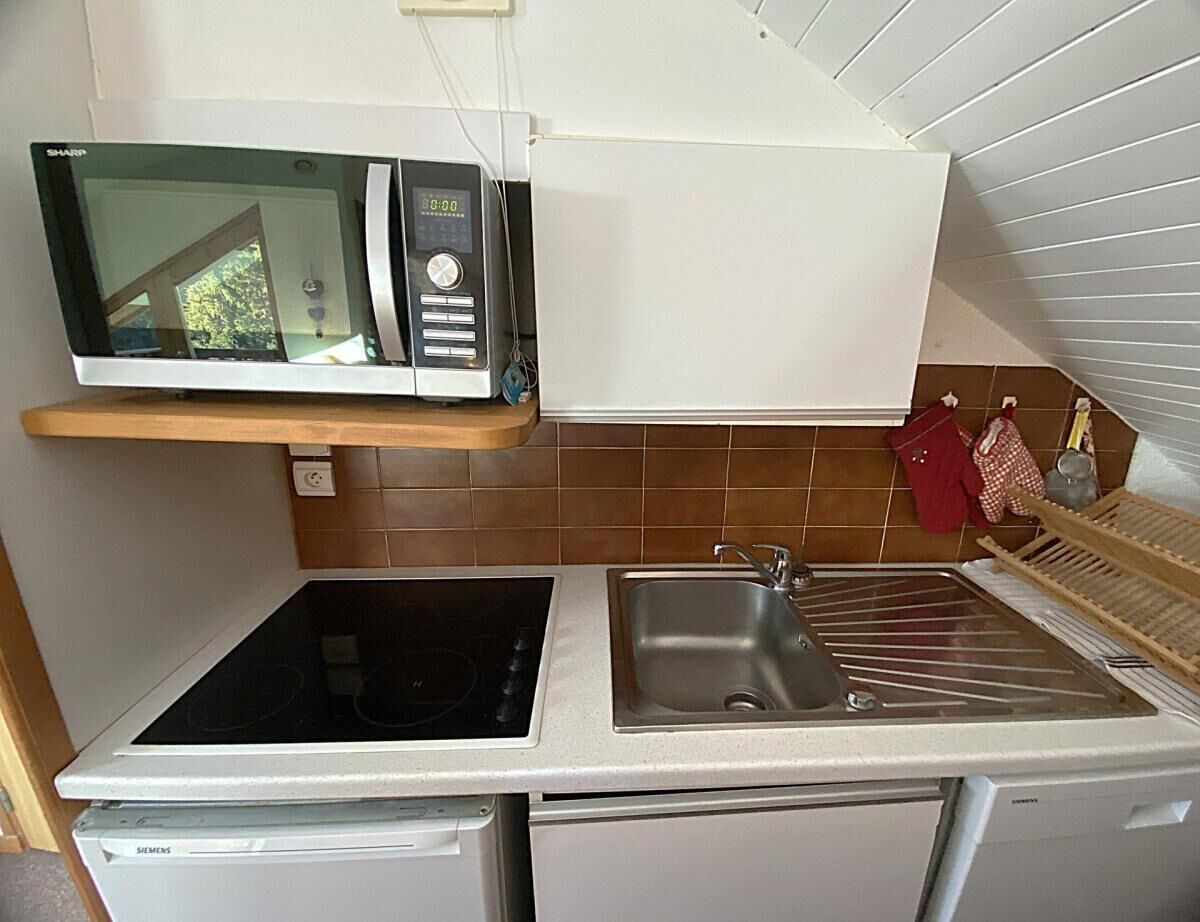 Fridge, microwave, dishwasher
