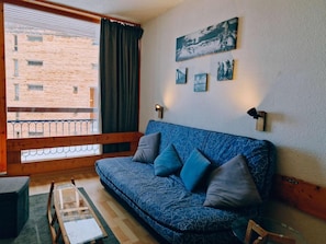 Living area - 100m from ski lifts, 7th floor, balcony, tv, 19m², Les Arcs (Les Arcs)