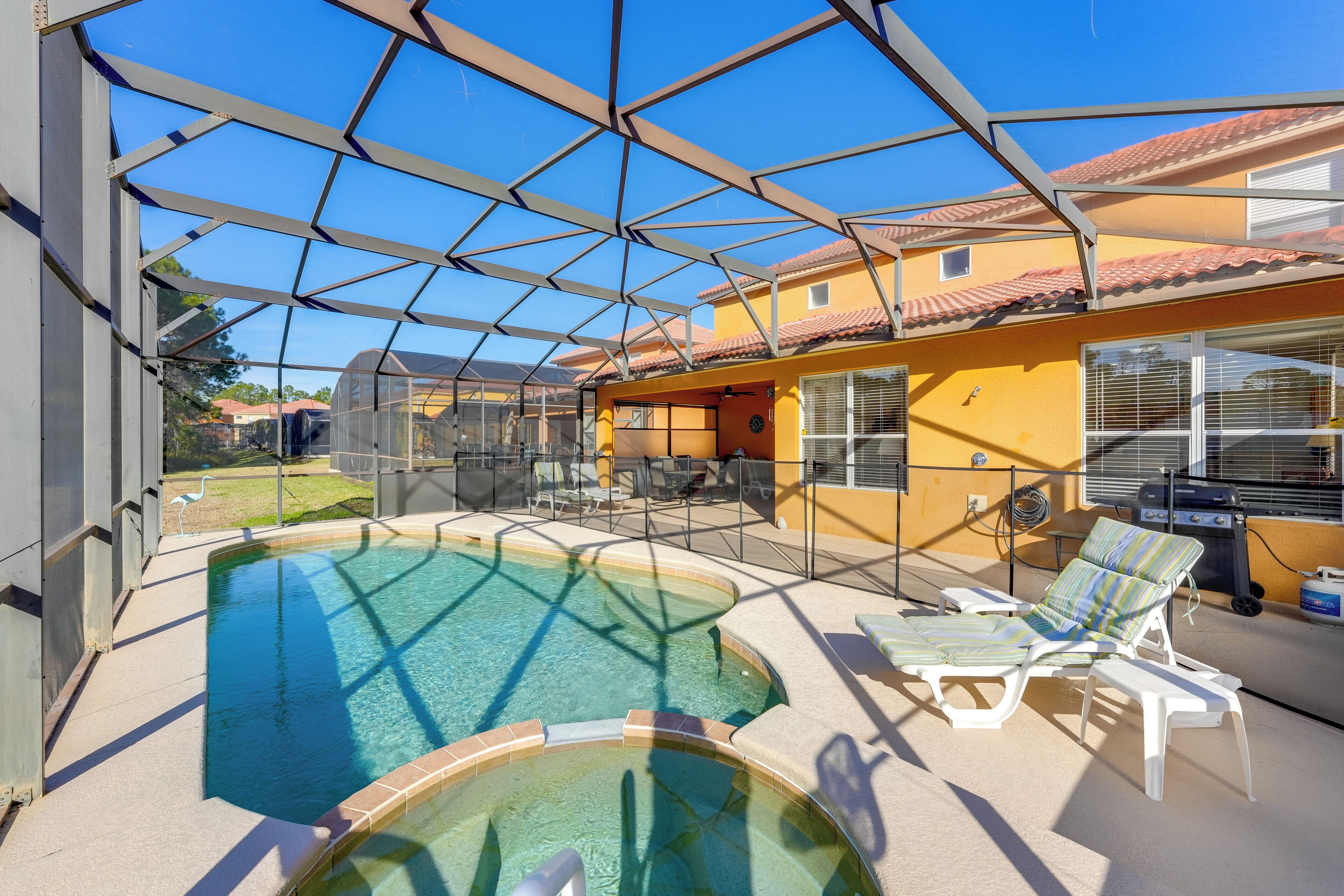 A heated pool