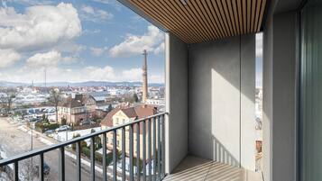 Deluxe-huoneisto, parveke | Näkymä parvekkeelta