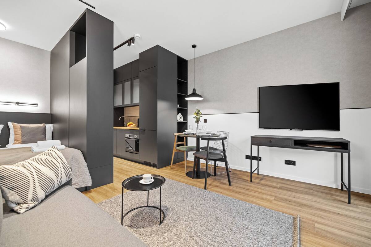 Suite estudio clásica, balcón | Tabla de planchar con plancha y wifi gratis