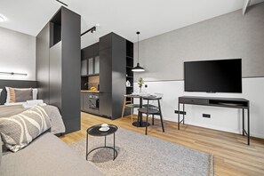 Suite estudio clásica, balcón | Tabla de planchar con plancha y wifi gratis