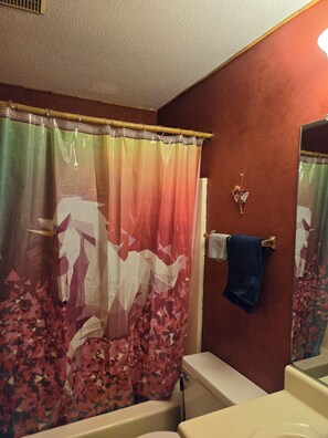 Towels, soap, toilet paper