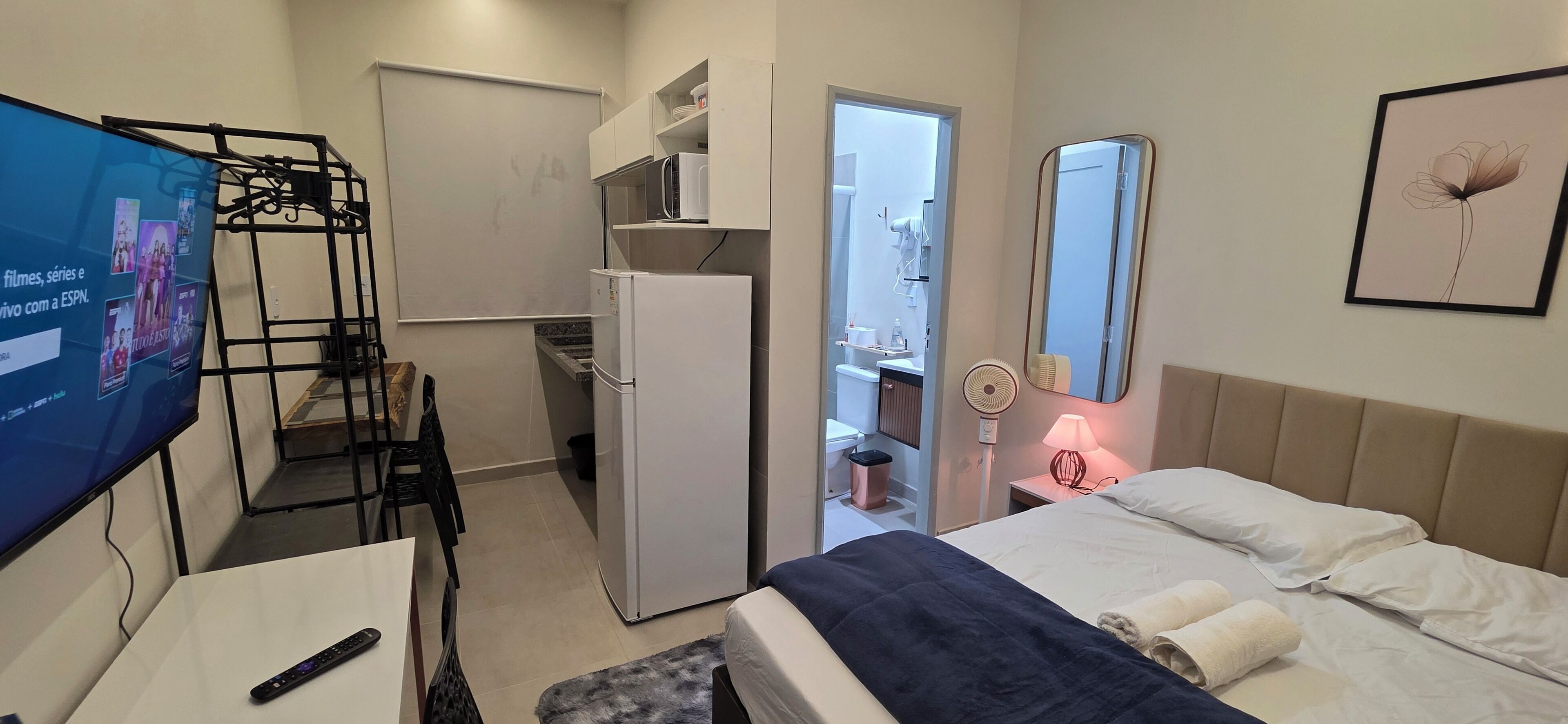 Standard Apartment, City View | Desk, laptop workspace, blackout drapes, soundproofing