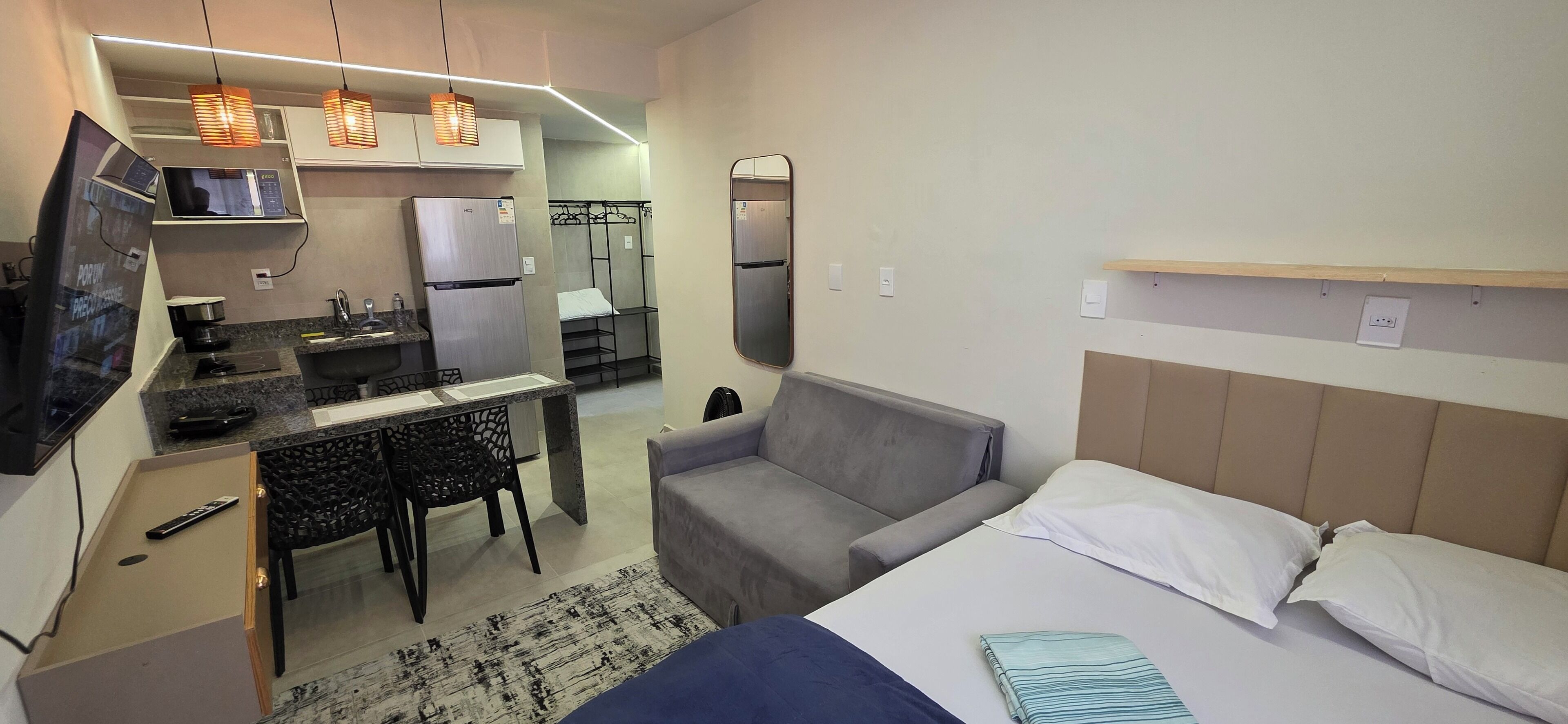 Comfort Apartment, City View | Desk, laptop workspace, blackout drapes, soundproofing