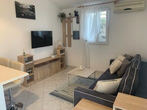 Appartement Supérieur, 1 chambre, vue mer | Coin séjour