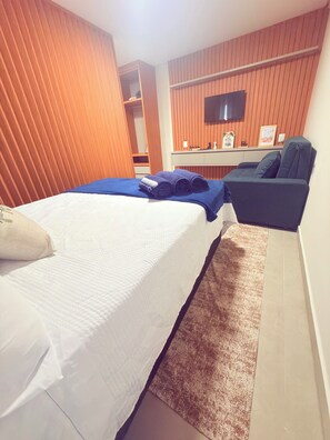 Internet, bed sheets - NEW STUDIO IN THE HEART OF FOZ WITH GARAGE (Foz do Iguaçu)