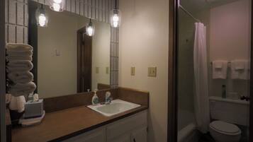 Towels, soap, toilet paper