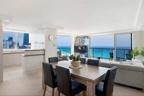 Dining - Oceanview Apartment with Balcony & Workspace (Surfers Paradise)