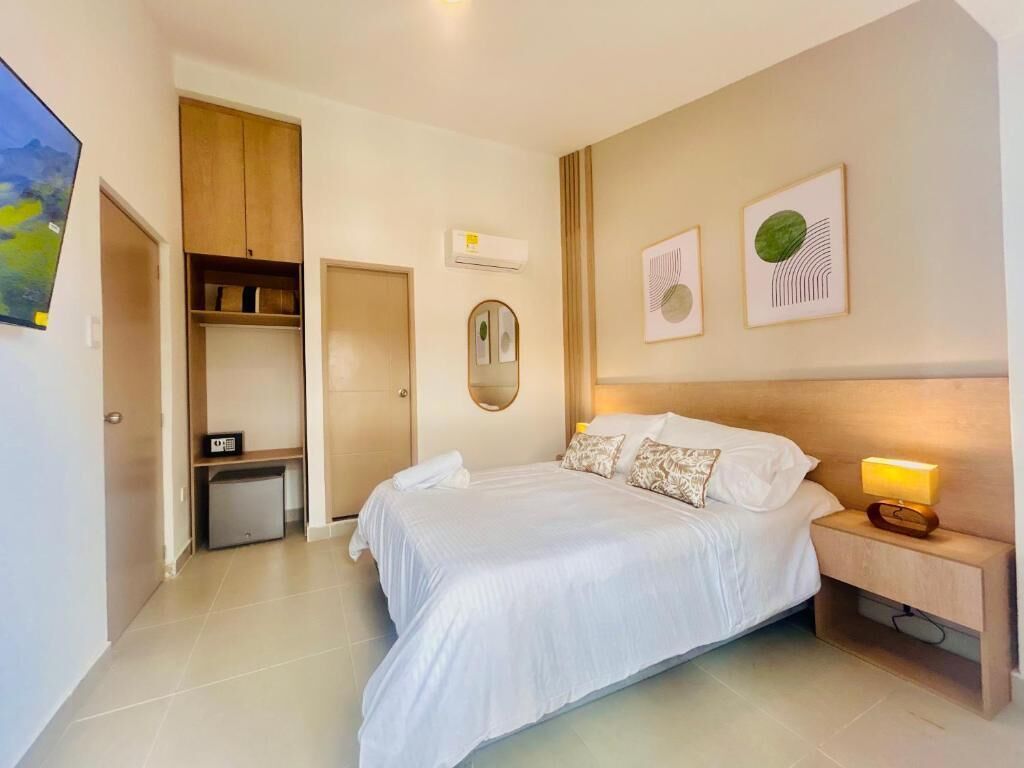 Habitación básica doble, balcón, vista a la playa