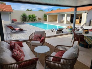 Pool - Ref 038 - Exceptional villa with private pool and jacuzzi in the center of Soulac-sur-Mer (SOULAC SUR MER)