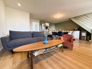 Living area - Kalonn Ar Mor, beautiful 3-star 4-room apartment at the foot of the bay! (LA FORET FOUESNANT)