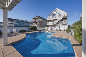Pool - 5243- Going to Carolina, Spacious 10-bedroom oceanfront home in Kill Devil Hills (Kill Devil Hills)