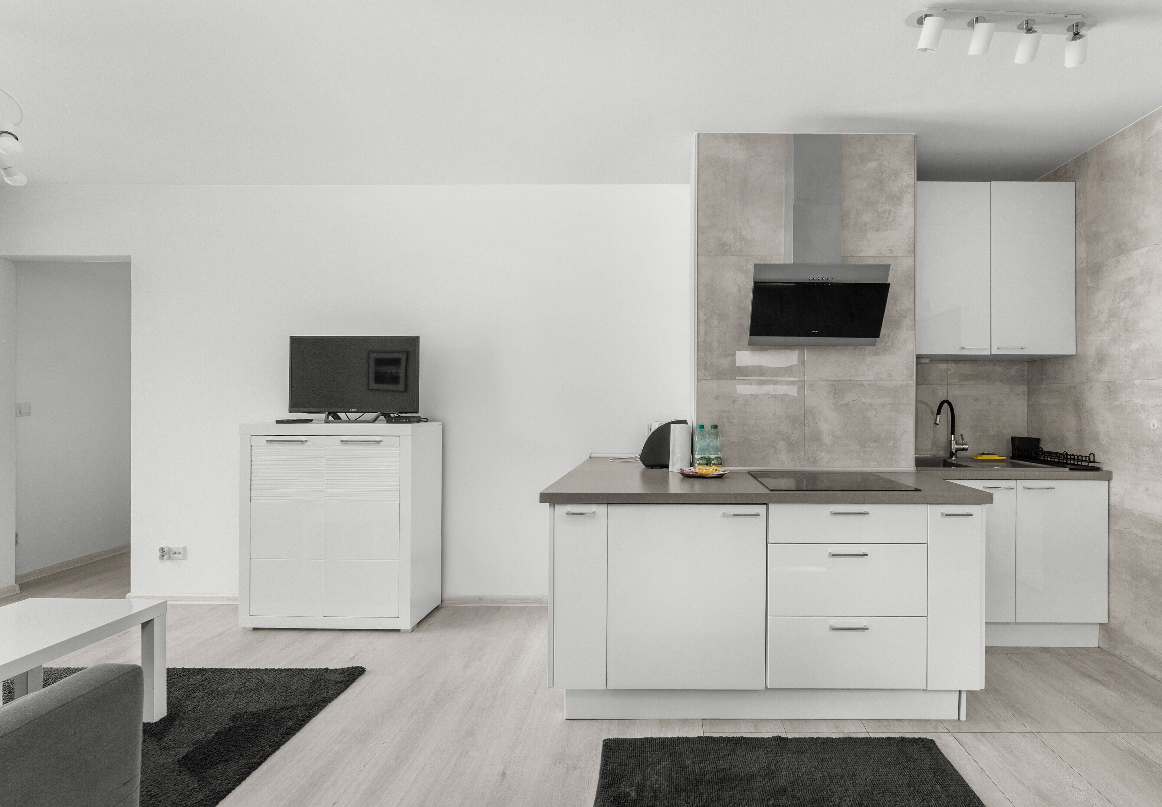 Fridge, stovetop, toaster