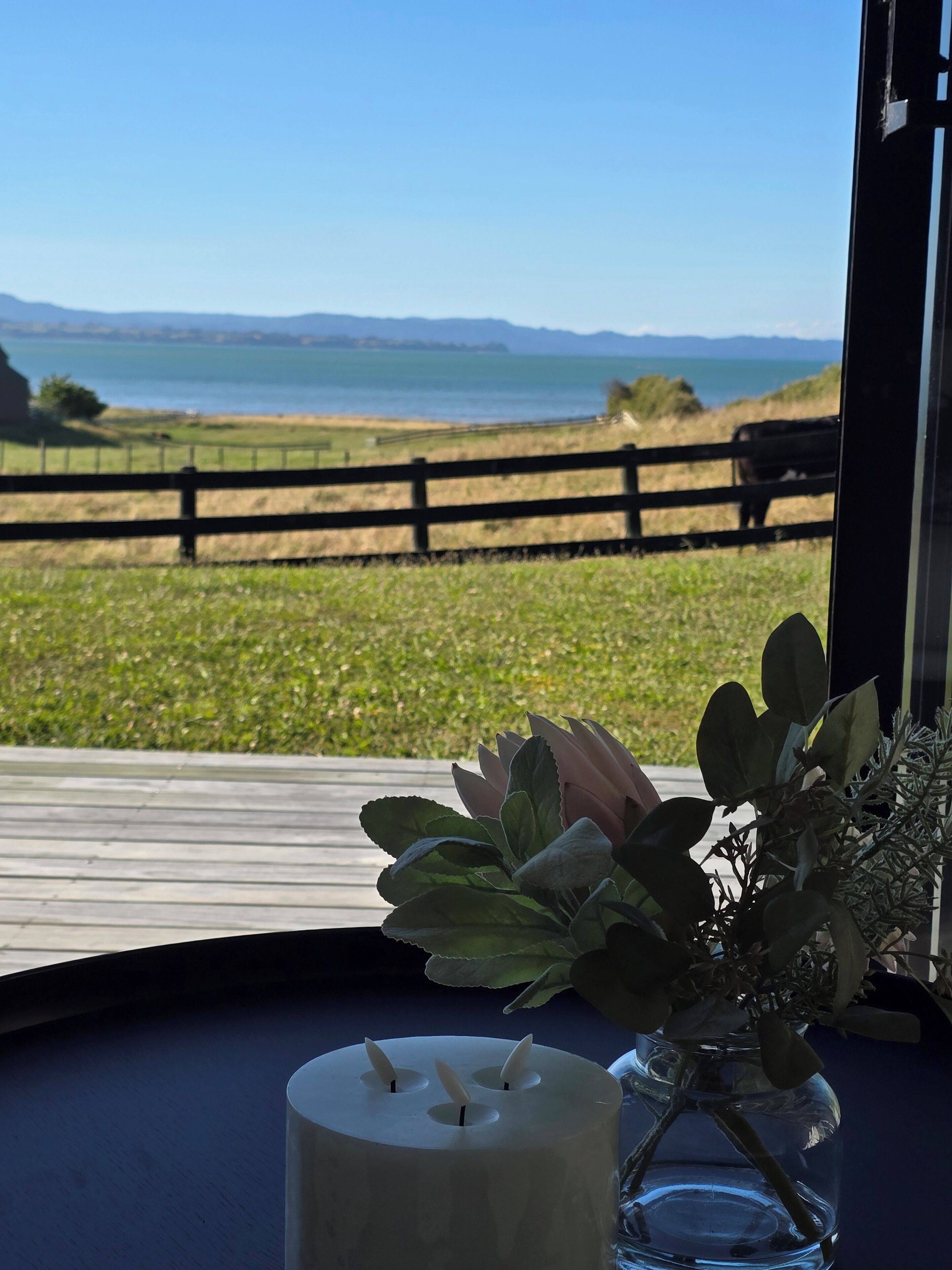 Blick von der Unterkunft