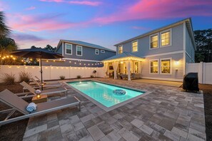 Pool - Chic Shack | Private Heatable Pool | Pet Friendly | Walk to Beach | Golf Cart and 4 bikes included (Panama City Beach)