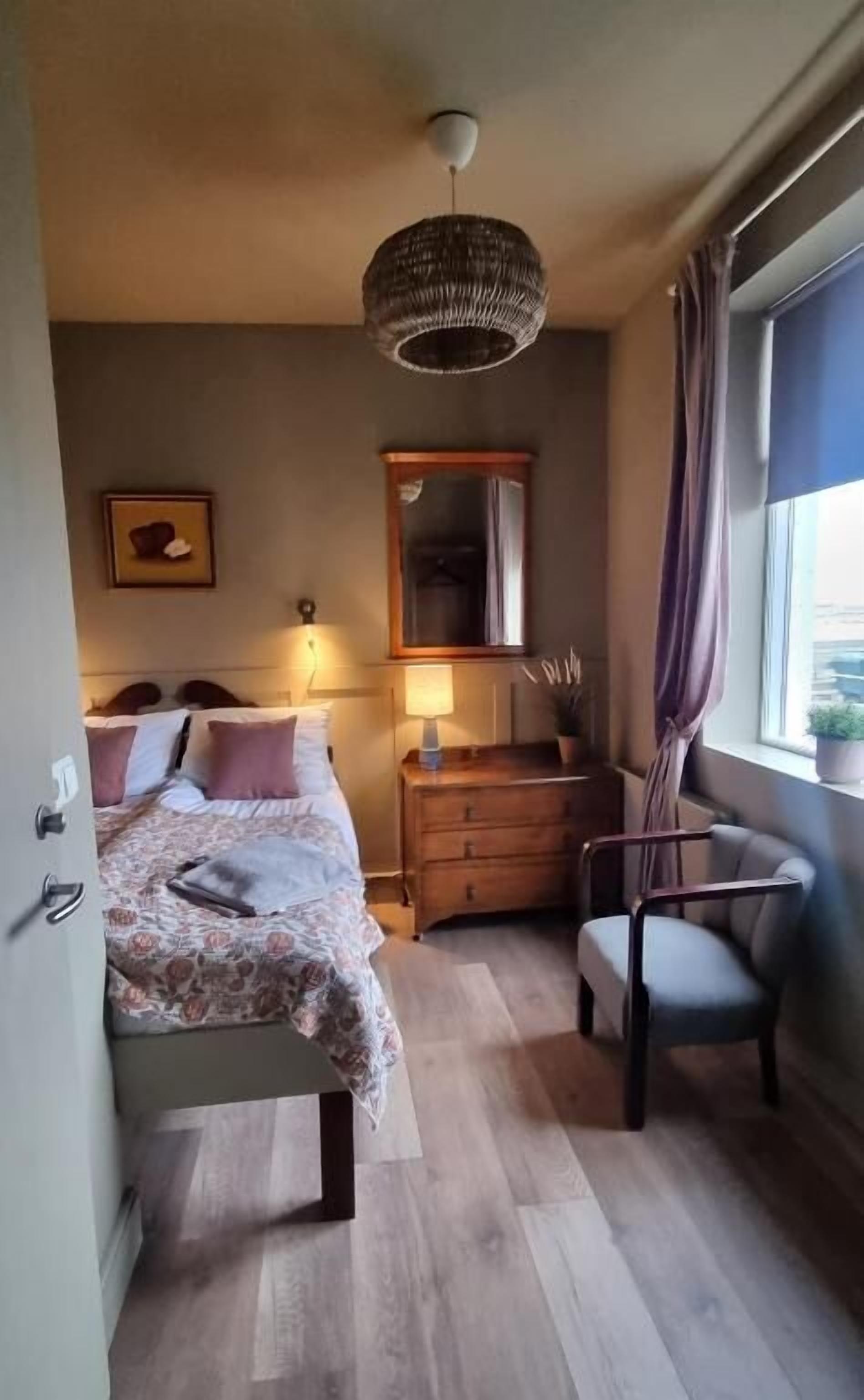 Blackout drapes, free WiFi, wheelchair access