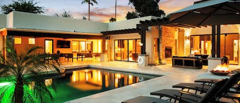 A heated pool