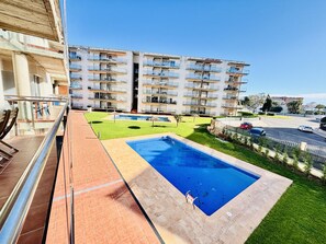 Pool - Mestral 1-4- Apartment with terrace, swimming pool and parking lot (Roses)