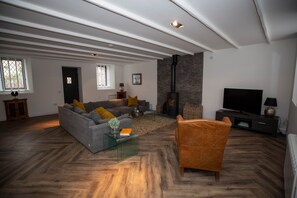 Fernseher, Kamin