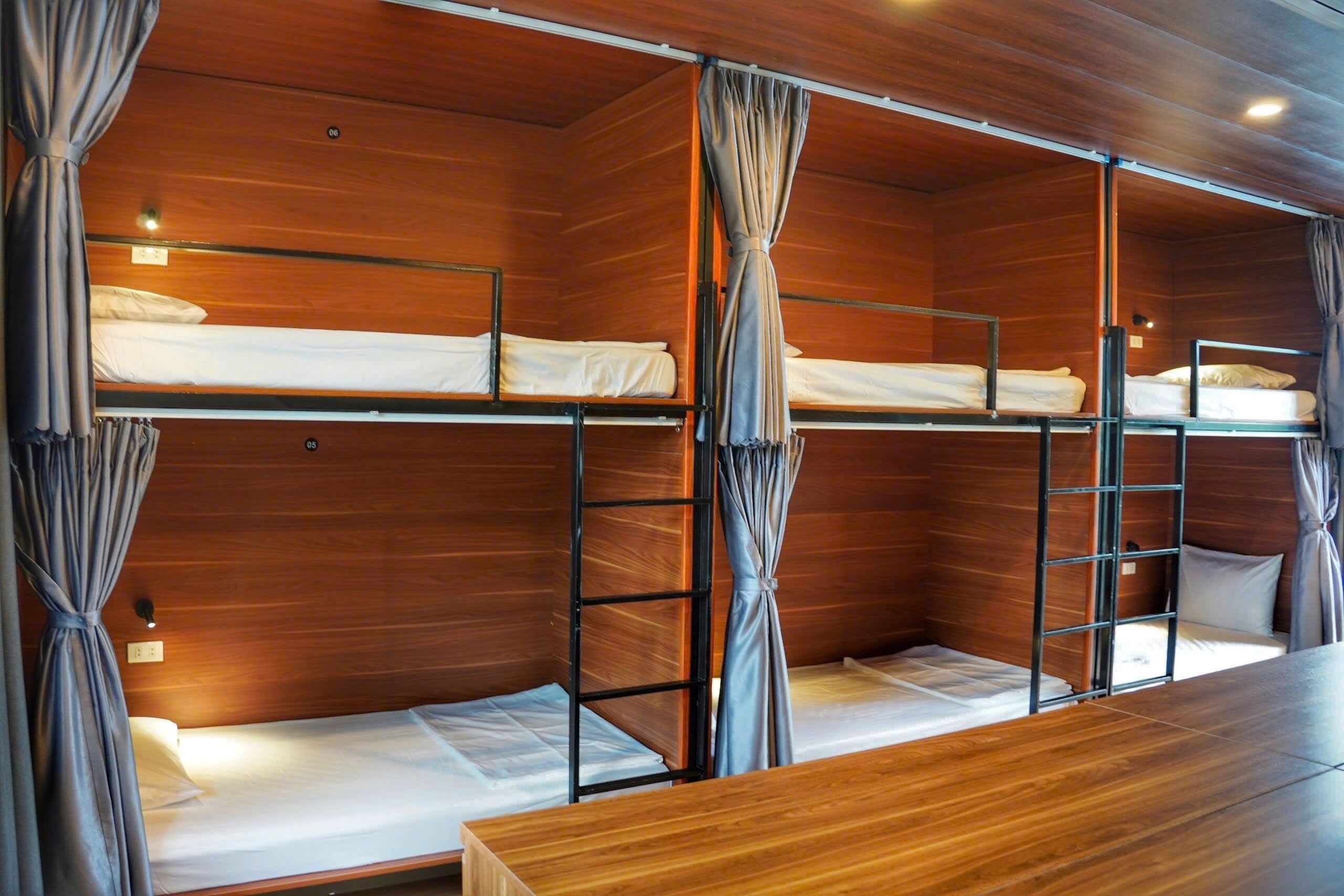 Basic Shared Dormitory, Balcony, Mountain View | Free WiFi, bed sheets