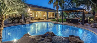 Dream Come True: Pvt Htd POOLw/Waterfall, Covered Patio, Gas Grill & Fire Pit