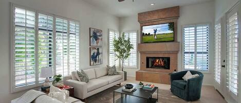 Smart TV, fireplace, offices