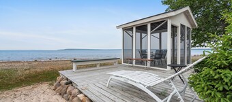 Mackinaw Straits View RV : Summer Beachfront RV on Lake Michigan