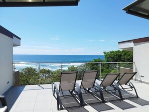 Terrace/patio - Bejuco - With panoramic ocean view (Parrita)