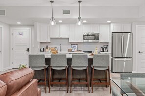 Fridge, microwave, oven, stovetop - Brand New 3BR Rockies Haven w/ Balcony, Pool & Gym (Dead Man`s Flats)