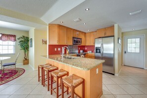 Fridge, microwave, stovetop, dishwasher - Walk to Beach! Treasure Island Gem w/ Water Views (Treasure Island)